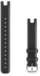 Garmin Lily fekete bőr óraszíj 14mm (010-13068-A1) (010-13068-A1)