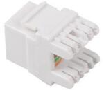 Lanberg KSUA-1000 Cat6A UTP 180°-os betűzős árnyékolatlan RJ45 Keystone jack (KSUA-1000) (KSUA-1000)