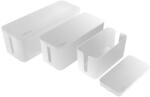 Logilink KAB0078 Műanyag hálózati kábel elrejtő kötődoboz 3db - Fehér (KAB0078) (KAB0078)