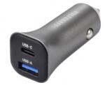 VOLTCRAFT 1xUSB-C + 1xUSB-A autós töltő fekete (VC-13990870) (VC-13990870)