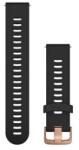 Garmin óraszíj fekete szilikon, Rose Gold csat (Quick Release Band) (010-11251-1H) (010-11251-1H)