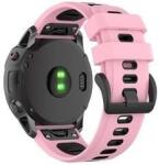 gigapack 20mm szilikon, QuickFit csatlakozású Garmin pótszíj rózsaszín-fekete (GP-149187)