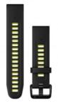 Garmin QuickFit óraszíj szilikon 20mm fekete/lime (010-13279-03) (010-13279-03)