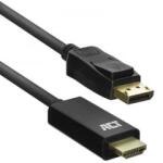 ACT DisplayPort - HDMI adapter kábel 1, 8m fekete (AC7550) (AC7550)