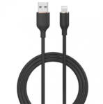 DEVIA JELLY USB-A - Lightning töltő- és adatkábel 1.2m fekete (EC630_B)
