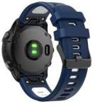 gigapack 22mm szilikon, QuickFit csatlakozású Garmin pótszíj sötétkék-fehér (GP-149194) (GP-149194)