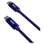 YENKEE YCU C101 BE USB-C - USB-C adat-, és töltőkábel 1m kék