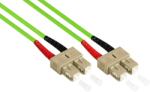 Good Connections OM5 száloptikai kábel - DUPLEX - dugaszoló SC-SC - Multimódusú 50/125 - 1/10/40/100 Gigabit Ethernet - Lightwave vezető, száloptikai kábel, patch kábel - 3 m (LW-803SC5) (LW-803SC5)