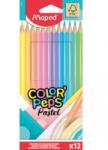 Maped Creioane colorate Maped Color'Peps Pastel 12 culori/set FSC 832069FC