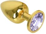 Passion Labs Dop Anal Metallic Buttplug, Small, Auriu/Mov Deschis, Passion Labs