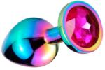 Guilty Toys Dop Anal Metalic, Large, Multicolor, Piatra Roz Inchis, Guilty Toys