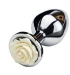 Guilty Toys Dop Anal Rose Pleasure Medium, Argintiu/Alb, Guilty Toys