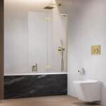 Radaway Paravan pentru cada de baie, auriu periat, Radaway Essenza 8 SL Brushed Gold PND II 10500100-99-01L (10500100-99-01L)
