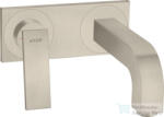 Hansgrohe AXOR CITTERIO falsík alatti mosdó csaptelep 22 cm-es kifolyóval, nem zárható leeresztővel, szálcsiszolt nikkel 39119820 (39119820)