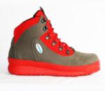 Berner tetőfedő bakancs szürke-piros (216261-40)