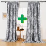 Draperii design PERUN 140x270 cm (2 buc), cu model