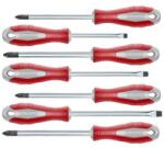 DWD Csavarhúzó klt. , 7db; lapos: 3×75, 5×100, 6×125mm, PH1×100, PH2×125, PZ1×100, PZ2×125, CV. mágneses, papír doboz (4740930)