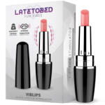 LATETOBED Viblips rúzs vibrátor - fekete