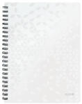 Leitz Spirálfüzet LEITZ Wow A/4 80 lapos vonalas fehér (01_0097702)