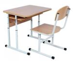  Set pupitru scolar individual inaltime reglabila clasele I-XII (DC10LL22DC11LL22)