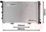 VAN WEZEL Radiator, racire motor VAN WEZEL 30002211