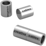 Creative-Cables Matt ezüst mágneses kapocs logóval ellátott karkötőhöz - 5 db (PC5MAGLOCK7VG)