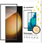 Samsung Galaxy S24 Ultra karcálló edzett üveg hajlított fekete keretes Tempered Glass kijelzőfólia kijelzővédő fólia kijelző védőfólia edzett SM-S928
