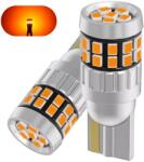 LEDtech W5W WY5W T10 CANBUS borostyán sárga - narancssárga LED index - irányjelző izzó égő 12V 2db-os készlet ✔️ (WY5W)