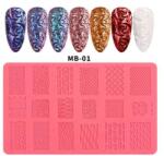  3D szilikon díszítő nyomdázó sablon #1