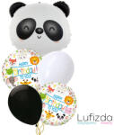  Héliumos luficsokor születésnapra, panda - INGYENES GLS szállítással (LUFI723973)