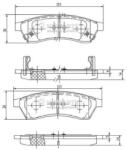 NIPPARTS set placute frana, frana disc NIPPARTS J3610904 - piesa-auto