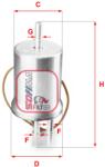 SOFIMA filtru combustibil SOFIMA S 1853 B (S 1853 B) - automobilus