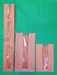  Ablakos éltalpas papírzacskó (bagettes), 100 + 50 x 610 mm 100 db/csomag