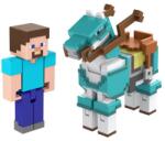 Mattel Minecraft Alap Figura Kiegészítővel - Steve És Páncélozott Ló Figura