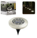 Garden Line Kör Alakú LED-es Szolár Lámpa Készlet 11, 5x11, 5x2, 3 cm (4 db)