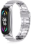 Hello Xiaomi Mi Band 7 Aktivitásmérő Prémium Rozsdamentes Acél Pótszíj - Ezüst