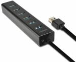 AXAGON HUE-SA7BP USB3.0 Töltőhub - 6 Portos, Fekete