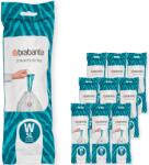 Brabantia PerfectFit Szemeteszsák - W Méret, 5 L, Multipack 200 Zsák, 10 Tekercs, 20 Zsák/Tekercs