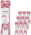 Brabantia PerfectFit Szemeteszsák - V Méret, 2-3 L, Multipack 200 Zsák, 10 Tekercs, 20 Zsák/Tekercs