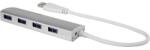 Renkforce 1234385 4 Portos USB Hub - Alumínium
