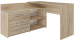 Nidilio Dany Sarok Íróasztal - Polccal, Tárolóval, Sonoma