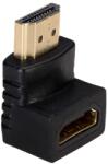 Akyga AD-01 Adapter - HDMI / HDMI HUB porttal, 90 fokban elfordított, fekete - graffistore