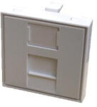 Datacom modul 45x45mm párkánysínhez, képernyővel fehér színben (2440)