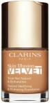 Clarins Skin Illusion Velvet mattító folyékony alapozó tápláló hatással árnyalat 113C 30 ml