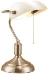 Brilagi - BANK OFFICE asztali lámpa 1xE27/60W/230V réz/fehér L352-BI/MOS (BG0801)