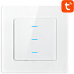 Avatto Érintőkapcsoló WiFi Avatto N-TS10-W3 Triple TUYA (fehér) (N-TS10-W3) - scom