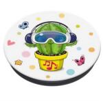 Popsockets telefontartó készülékre ragasztható, kaktusz, FEHÉR 70114 (70114)