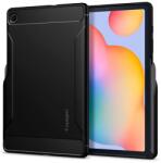 Spigen Samsung Tab S6 Lite 10.4 LTE SPIGEN RUGGED ARMOR szilikon telefonvédő ütésállóság, karbon minta, FEKETE ACS01284 (ACS01284)