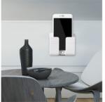 Gigapack Telefon tartó állvány (univerzális, műanyag, öntapadó, falra rögzíthető, 9.9x8.6x2.8cm) FEHÉR GP-106180 (GP-106180)