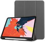 Gigapack Tok álló, bőr hatású (aktív flip, oldalra nyíló, TRIFOLD asztali tartó funkció, Apple Pencil tartó) SZÜRKE GP-101712 (GP-101712)